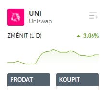 Kde obchodovat s kryptoměnou Uniswap 